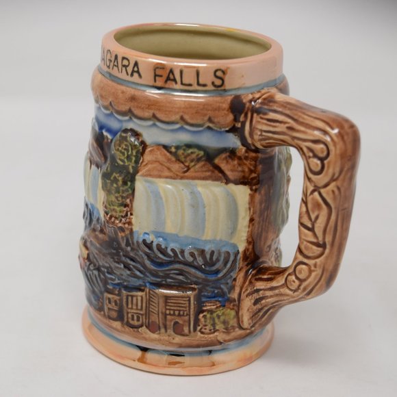 Vintage Niagara Falls Canada Mug Made in Japan 3D Mini Stein Travel Souvenir Cup - Picture 7 of 14